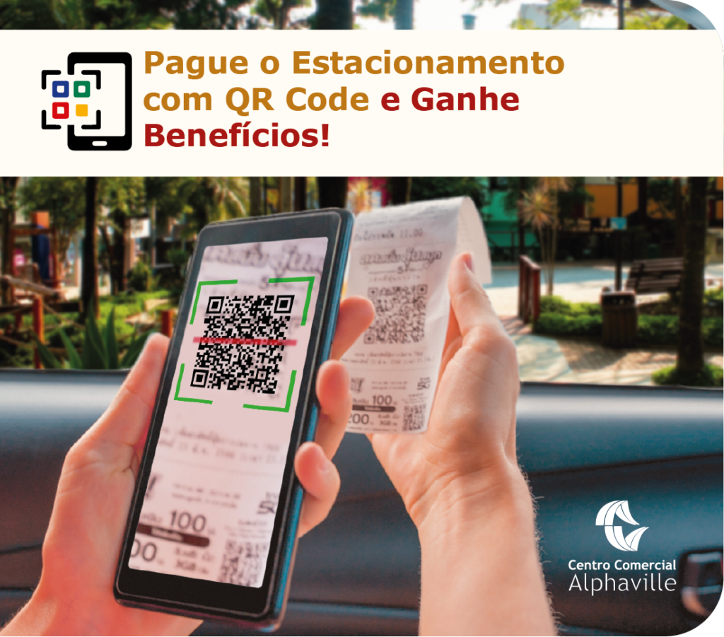 Como Pagar o Estacionamento no Centro Comercial Alphaville Usando QR Code