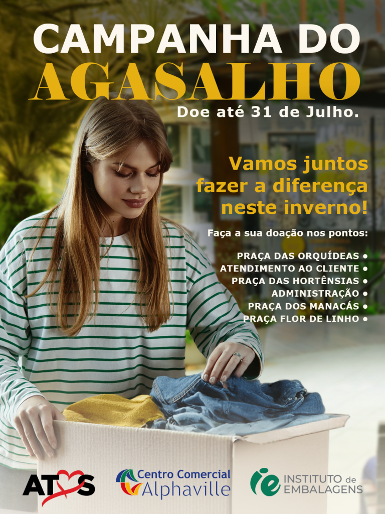 Campanha do Agasalho no Centro Comercial Alphaville – Doe até 31 de Julho