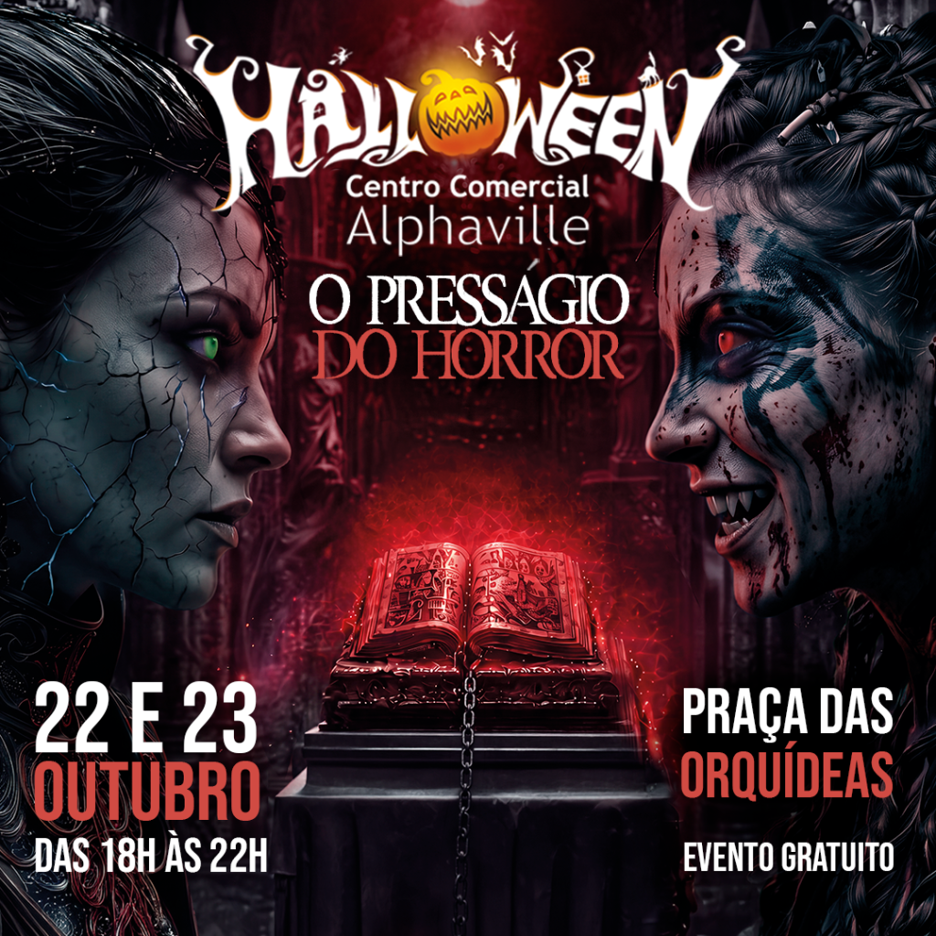 O Presságio do Horror: Halloween do Centro Comercial Alphaville terá experiência de terror gratuita